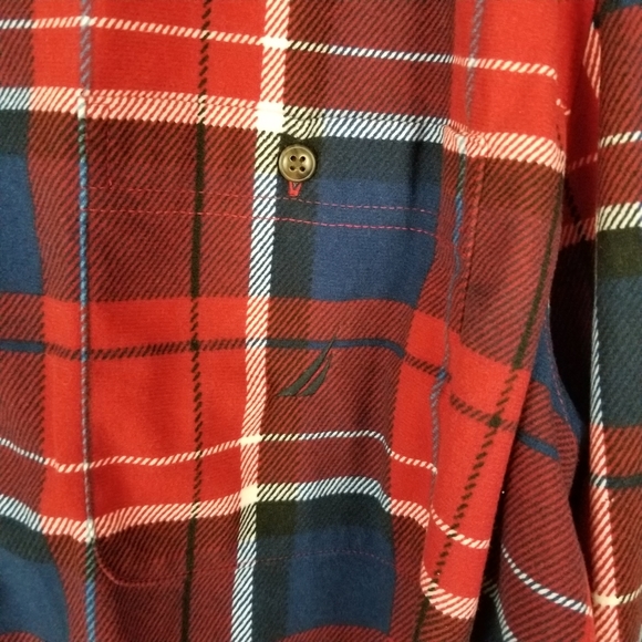 NAUTICA | Sleepwear button up plaid sleep shirt - Picture 3 of 6